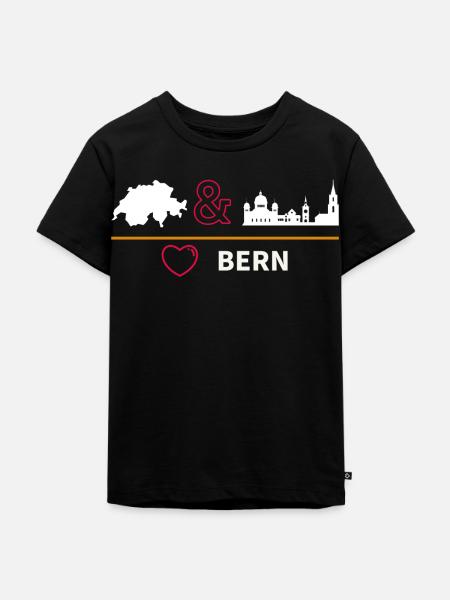 BERN - Kinder Premium Bio T-Shirt - Schwarz