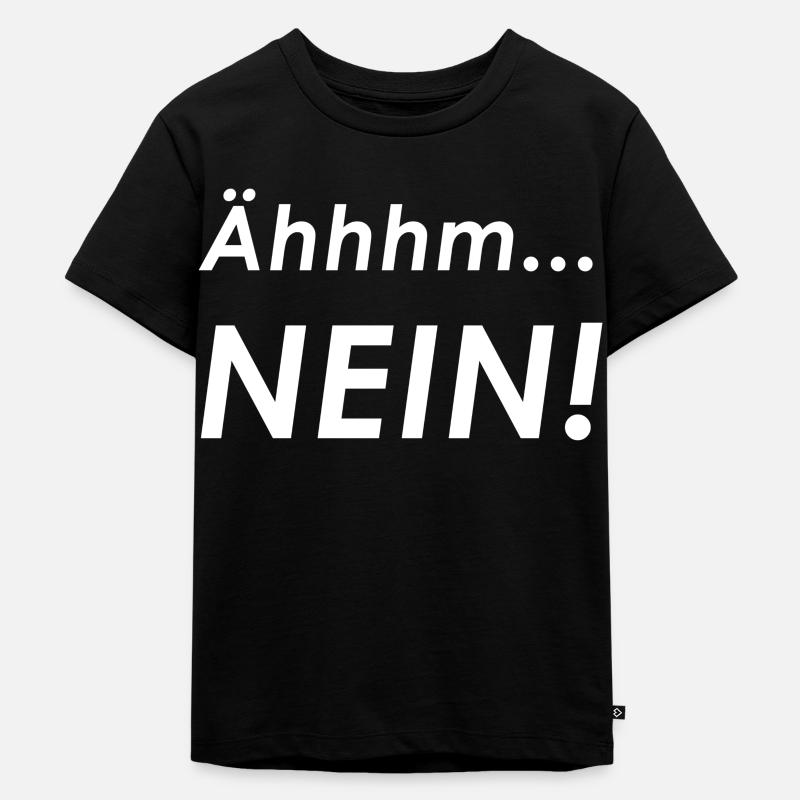 Ähhhm... NEIN! - Kinder Premium Bio T-Shirt - Schwarz