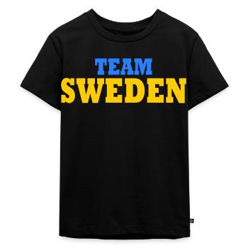Team sweden - T-shirt Premium bio Enfant - noir - Devant - Mikhail (115cm)
