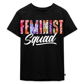Troupe féministe Féministe - T-shirt Premium bio Enfant - noir - Devant - Mikhail (115cm)