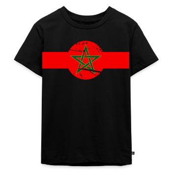 Maroc Drapeau Marocain - T-shirt Premium bio Enfant - noir - Devant - Mikhail (115cm)