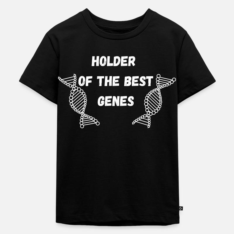 Halter der besten Gene - Kinder Premium Bio T-Shirt - Schwarz