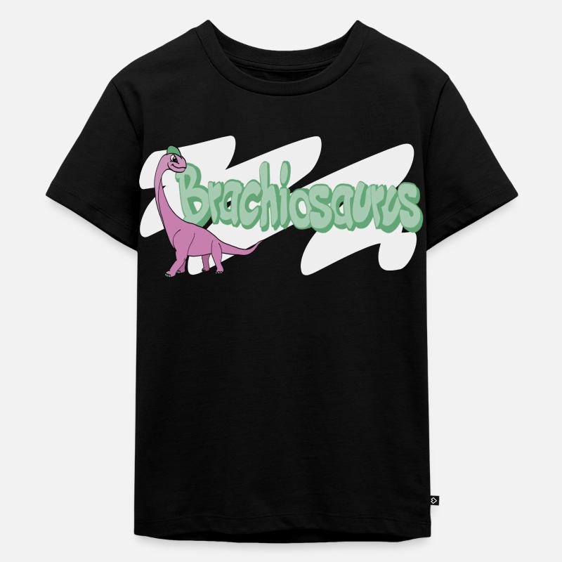Brachiosaurus - Kinder Premium Bio T-Shirt - Schwarz