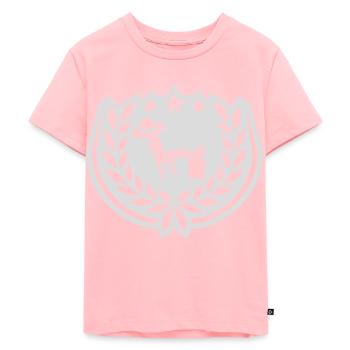L’homme détend l’icône de la couronne de laurier - T-shirt Premium bio Enfant - rose - Devant - AI Model Kid Female (0cm)