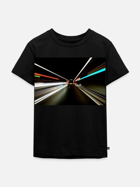 Tunnel - Kinder Premium Bio T-Shirt - Schwarz