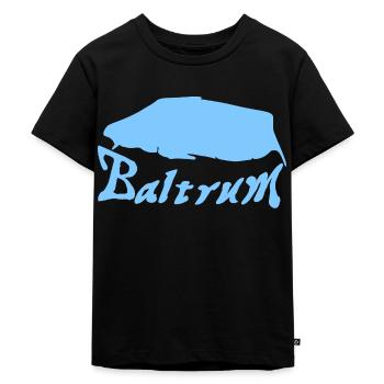 Baltrum Tattoo - Kinder Premium Bio T-Shirt - Schwarz - Vorne - Mikhail (115cm)
