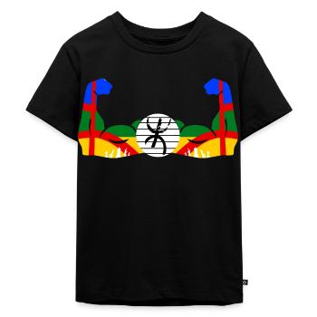 Amazigh en Force - T-shirt Premium bio Enfant - noir - Devant - Mikhail (115cm)