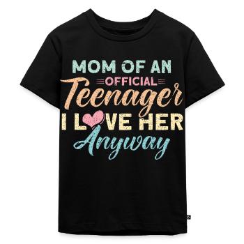 Ma fille Famille LVL déverrouillée - T-shirt Premium bio Enfant - noir - Devant - Mikhail (115cm)