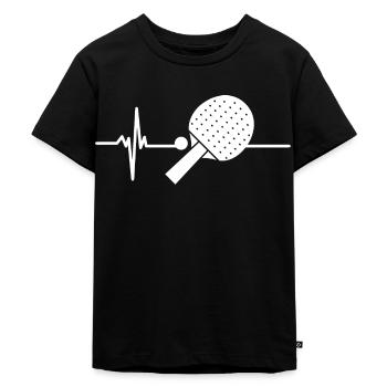 Ping Pong Raquette Temps Libre Cadeau Pongiste - T-shirt Premium bio Enfant - noir - Devant - Mikhail (115cm)