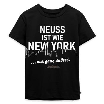 Neuss - Kinder Premium Bio T-Shirt - Schwarz - Vorne - Mikhail (115cm)