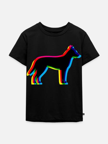 CMYK Dingo - Kids Premium Organic T-Shirt - black
