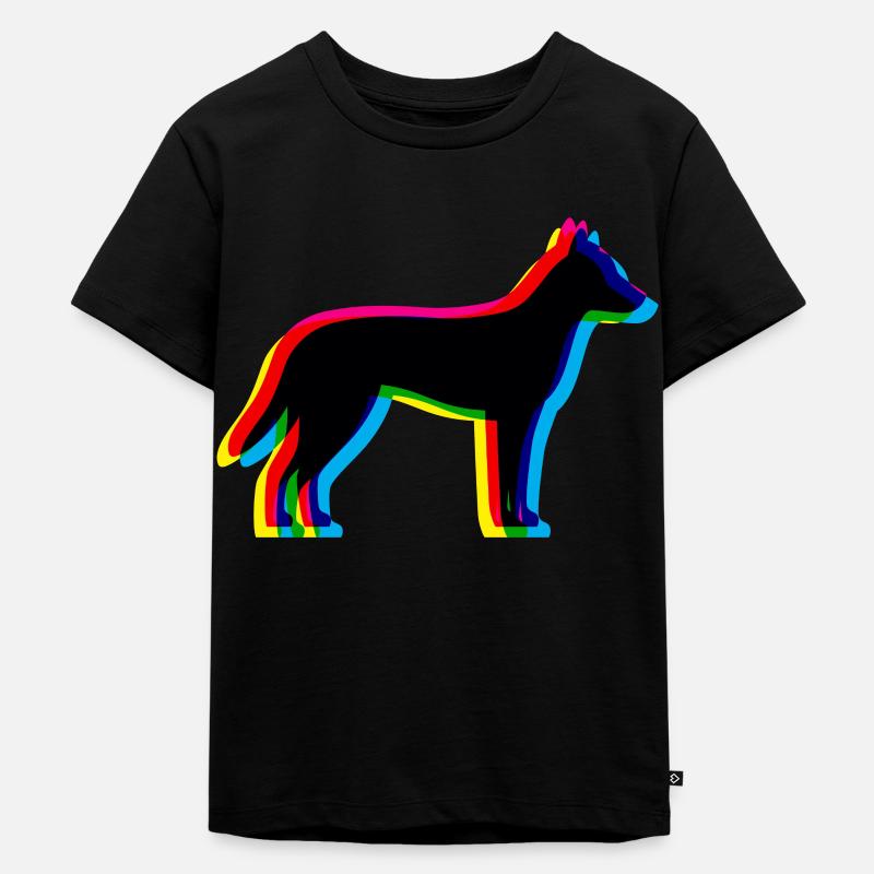 Dingo CMJN - T-shirt Premium bio Enfant - noir