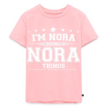 Nora - Kinder Premium Bio T-Shirt - Rosa - Vorne - AI Model Kid Female (0cm)