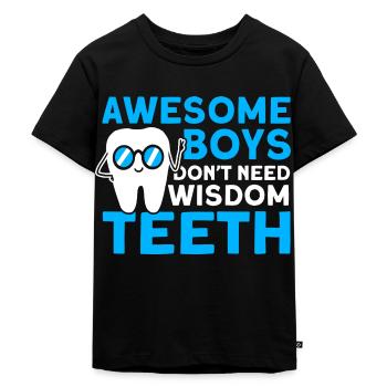 Weisheitszähne Weisheitszahn Patient Zahnarzt - Kinder Premium Bio T-Shirt - Schwarz - Vorne - Mikhail (115cm)