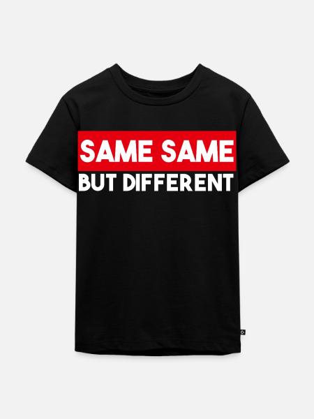 Same Same But Different - Kinder Premium Bio T-Shirt - Schwarz