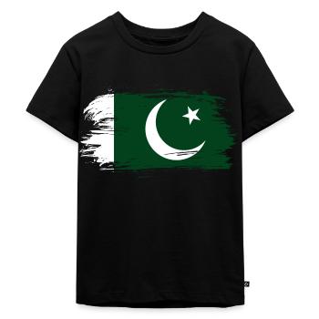 Drapeau pakistanais - T-shirt Premium bio Enfant - noir - Devant - Mikhail (115cm)