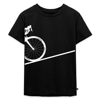Graphiques avec vélo de course - T-shirt Premium bio Enfant - noir - Devant - Mikhail (115cm)