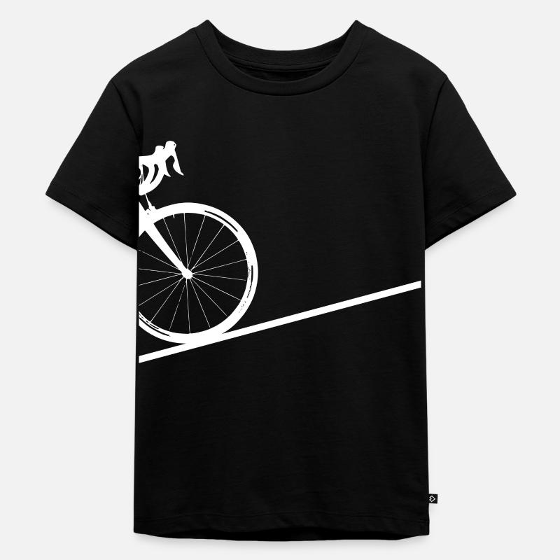 Graphiques avec vélo de course - T-shirt Premium bio Enfant - noir