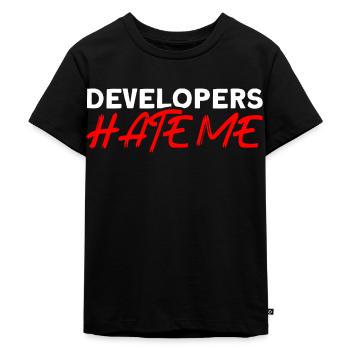 QA Ingenieur QA Tester Software Tester - Kinder Premium Bio T-Shirt - Schwarz - Vorne - Mikhail (115cm)