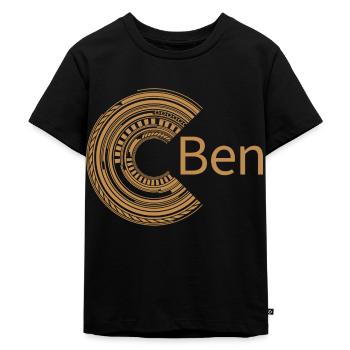 For Ben - Kids Premium Organic T-Shirt - black - Front - Mikhail (115cm)
