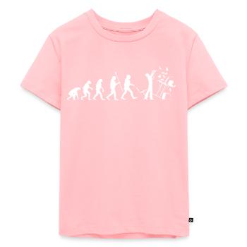 Evolution PC Wut ausrasten Zorn Ärger Computer Fun - Kinder Premium Bio T-Shirt - Rosa - Vorne - AI Model Kid Female (0cm)