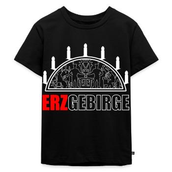 Schwibbogen Erzgebirge - Kinder Premium Bio T-Shirt - Schwarz - Vorne - Mikhail (115cm)