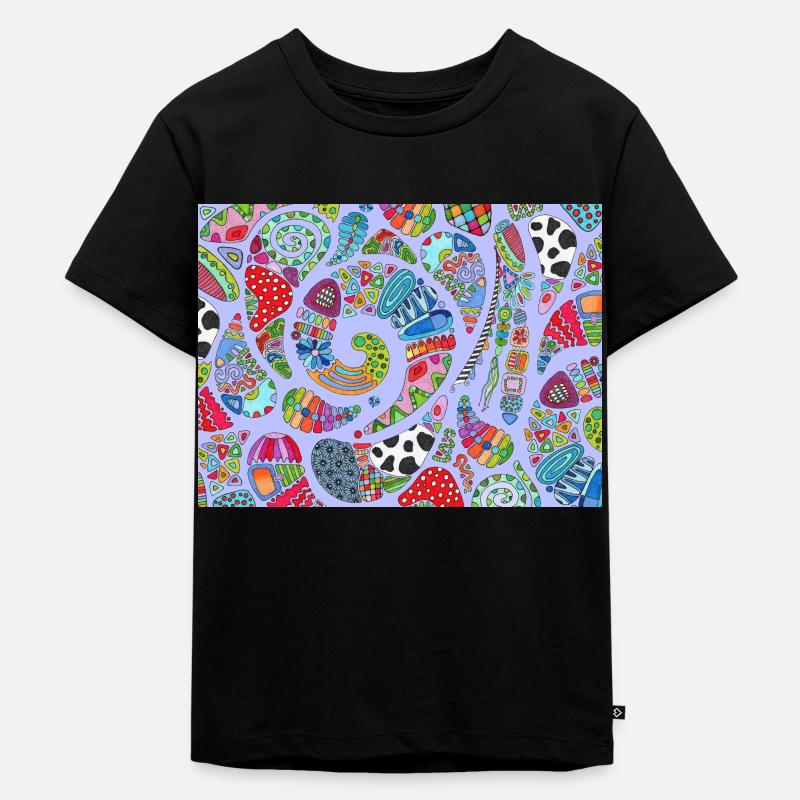 kunterbunt 2 - Kinder Premium Bio T-Shirt - Schwarz