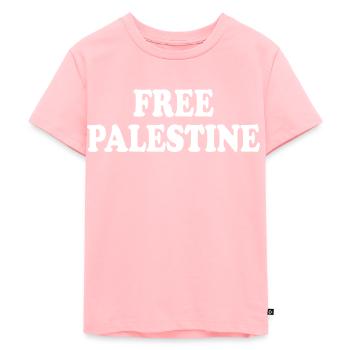 Free palestine - Kids Premium Organic T-Shirt - rose - Front - AI Model Kid Female (0cm)