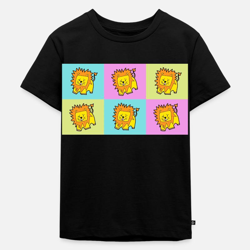 Leon Kinder - Kinder Premium Bio T-Shirt - Schwarz