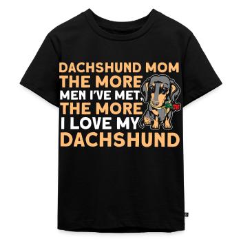 Dachshund Dachshund Dachshund Mama Dachshund Pet - Kids Premium Organic T-Shirt - black - Front - Mikhail (115cm)