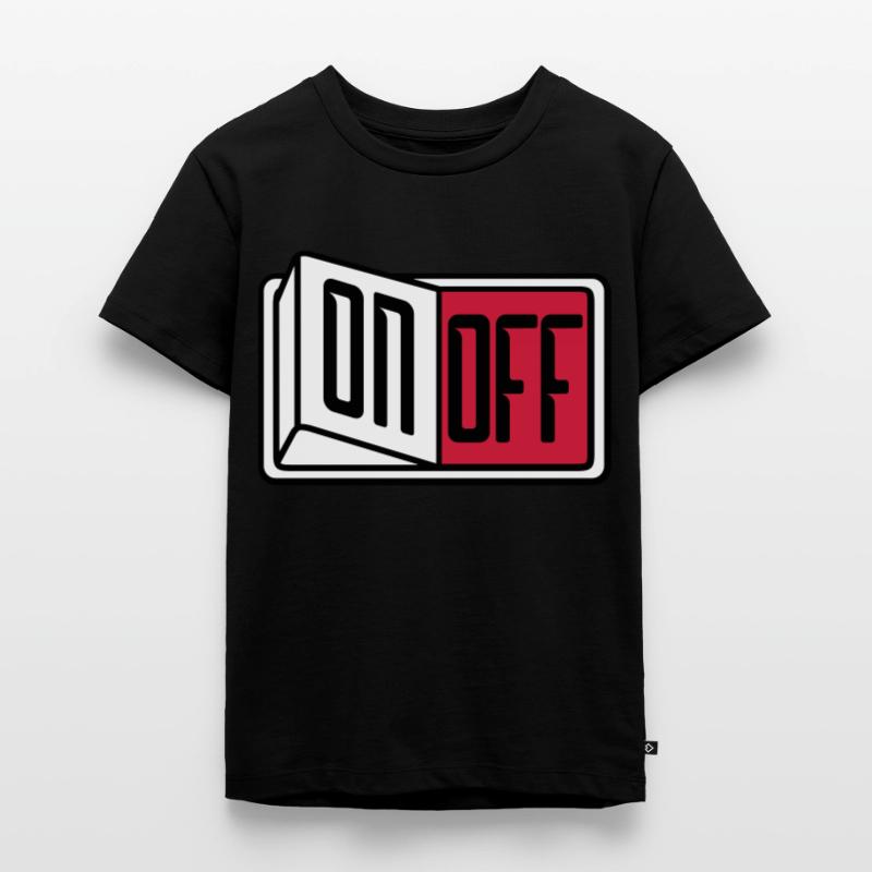 off on switch button button turn off Kids Premium Organic T-Shirt
