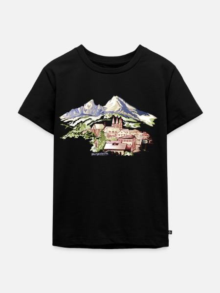 Berchtesgaden Berg Watzmann - Kinder Premium Bio T-Shirt - Schwarz