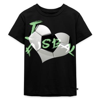 J’aime le football 2022 - T-shirt Premium bio Enfant - noir - Devant - Mikhail (115cm)