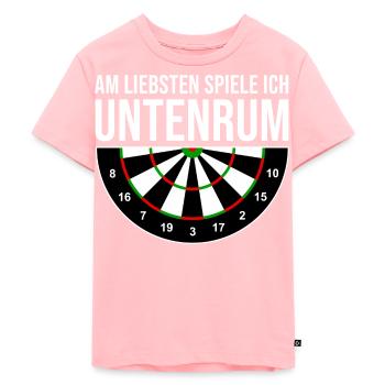 Dart Spieler Spruch Darts WM - Kinder Premium Bio T-Shirt - Rosa - Vorne - AI Model Kid Female (0cm)