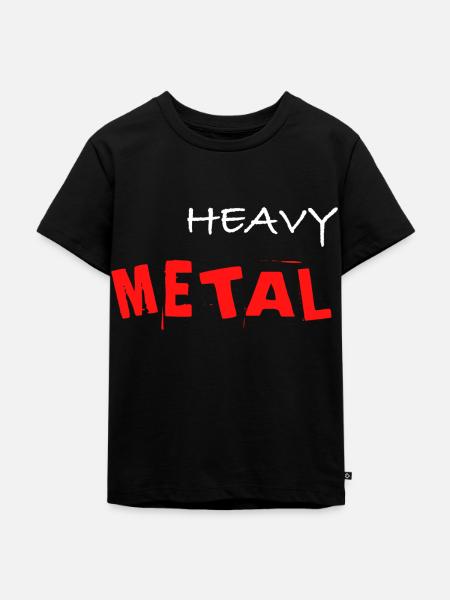 Heavy Metal - Kinder Premium Bio T-Shirt - Schwarz