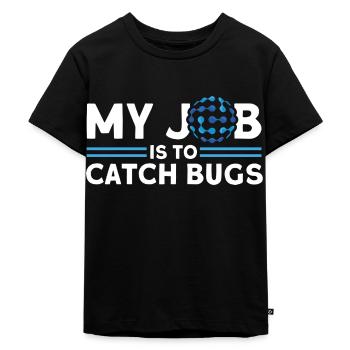 QA Ingenieur QA Tester Software Tester - Kinder Premium Bio T-Shirt - Schwarz - Vorne - Mikhail (115cm)