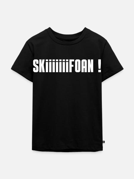 skifoan - Kinder Premium Bio T-Shirt - Schwarz