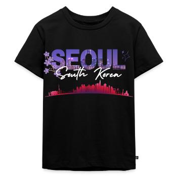 Ville de Séoul - T-shirt Premium bio Enfant - noir - Devant - Mikhail (115cm)