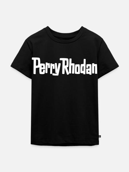 Perry Rhodan Logo weiß - Kinder Premium Bio T-Shirt - Schwarz