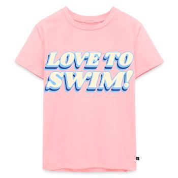 Aimer nager - T-shirt Premium bio Enfant - rose - Devant - AI Model Kid Female (0cm)