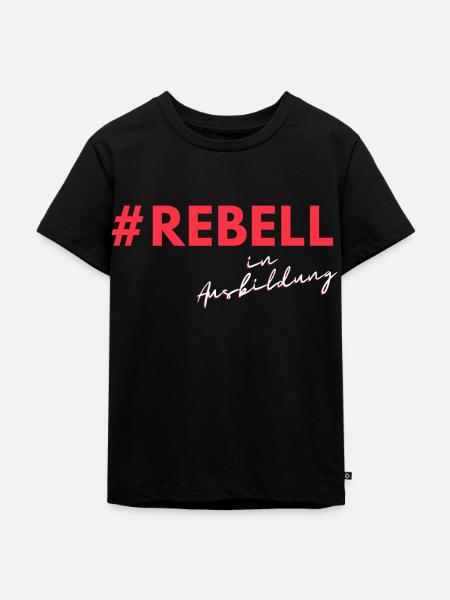 Rebell in Ausbildung - Kinder Premium Bio T-Shirt - Schwarz