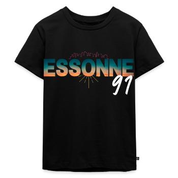 Essonne 91 - Kinder Premium Bio T-Shirt - Schwarz - Vorne - Mikhail (115cm)