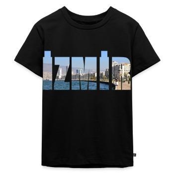 izmir stadt und meer - Kinder Premium Bio T-Shirt - Schwarz - Vorne - Mikhail (115cm)