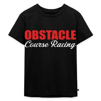Obstacle Course Racing Gear - Kids Premium Organic T-Shirt - black - Front - Mikhail (115cm)