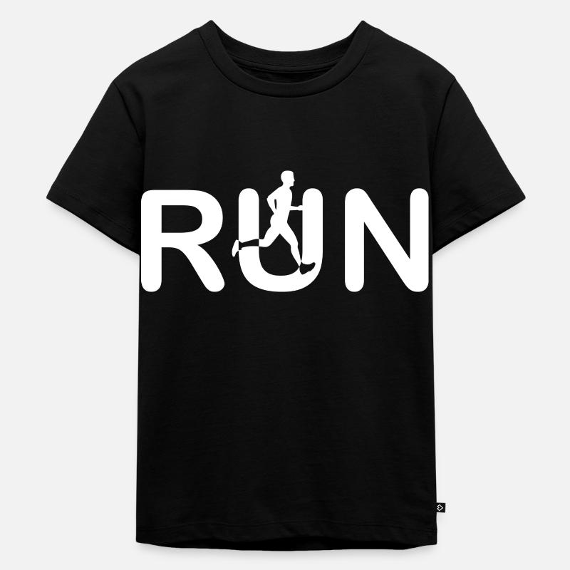 Maratona Running Corsa Jogging - Maglietta ecologica premium per bambini - nero
