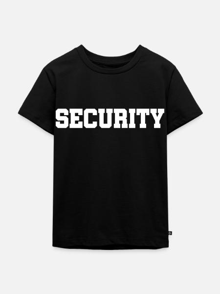 Security - Sicherheitsdienst - Bewachung - Schutz - Kinder Premium Bio T-Shirt - Schwarz
