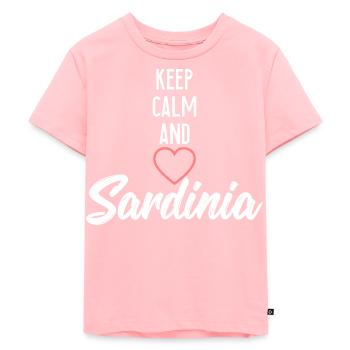 Liebe Sardinien - Kinder Premium Bio T-Shirt - Rosa - Vorne - AI Model Kid Female (0cm)