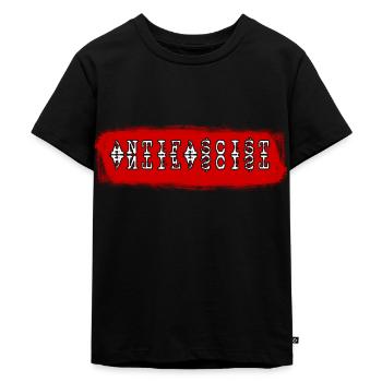 ANTI-FASCIST, ANTI-FASCIST, ANTI-FASCISM - Kids Premium Organic T-Shirt - black - Front - Mikhail (115cm)