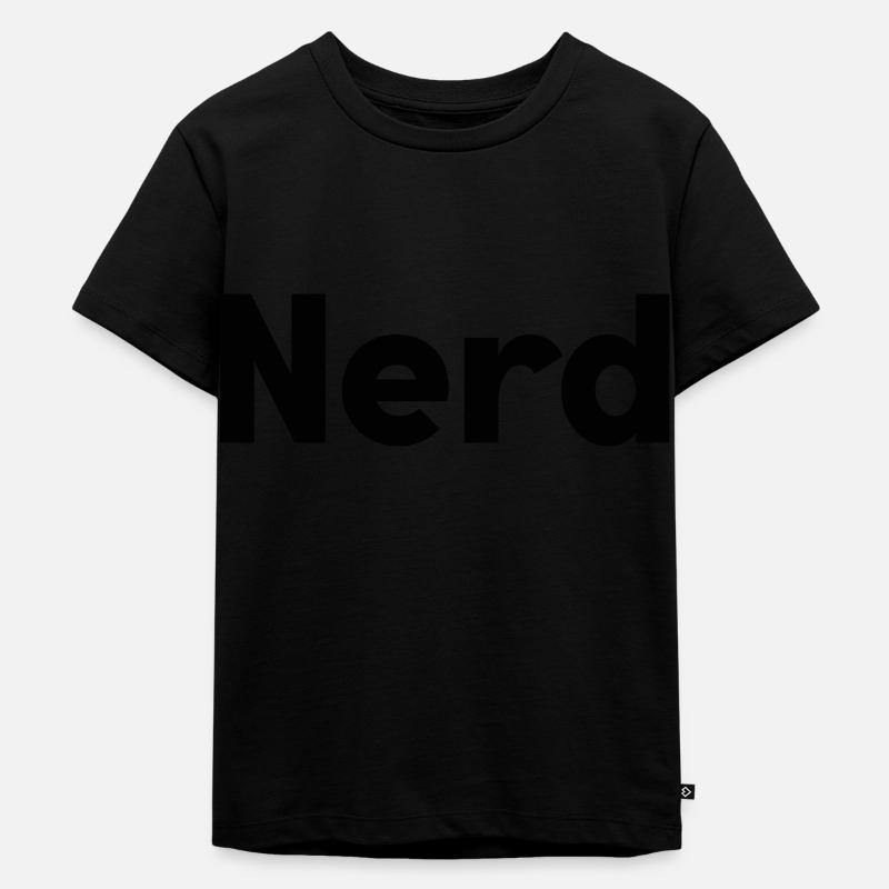 Nerd - Kinder Premium Bio T-Shirt - Schwarz