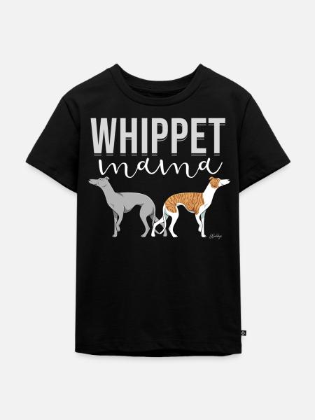 Whippet Mom - Kinder Premium Bio T-Shirt - Schwarz